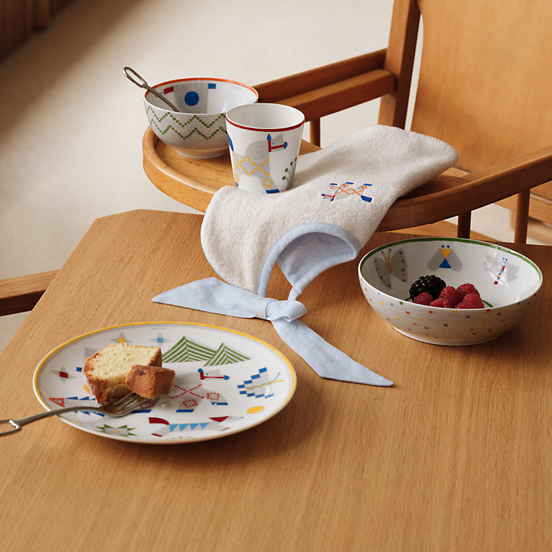 よだれかけ 《アニモー・ナッテ》 - ピンク | Hermès - エルメス-公式